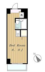 ベルトピア ワンルームの間取図画像