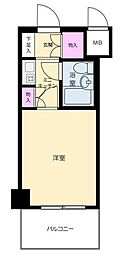 ライオンズマンション大倉山第11 ワンルームの間取図画像