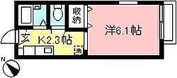 フラッツM 1Kの間取図画像