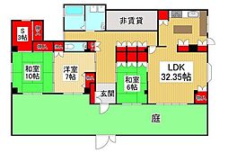 アーケティックマンション5 3SLDKの間取図画像