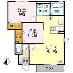 グランレーヴ　A 1階