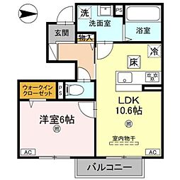 ステラシア 1LDKの間取図画像