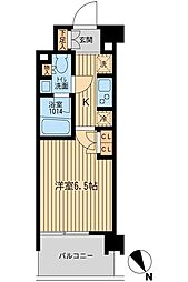 東武東上線 北池袋駅 徒歩5分の賃貸マンション 4階1Kの間取り