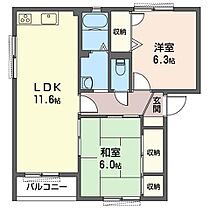 グランシャリオ　Ａ 00101 ｜ 茨城県ひたちなか市大字東石川1315-1（賃貸アパート2LDK・1階・55.35㎡） その2