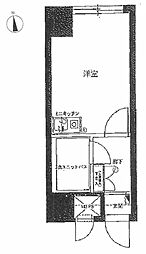 ライオンズマンション西八王子第2 ワンルームの間取図画像