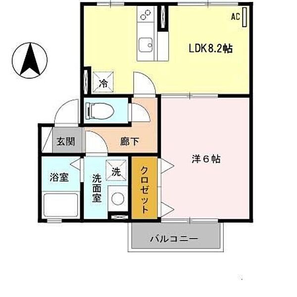 和歌山県和歌山市紀三井寺(賃貸アパート1LDK・2階・36.00㎡)の写真 その2