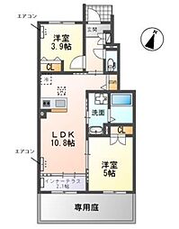 ティープラントV 2LDKの間取図画像