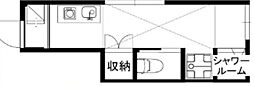 サークルハウス国分寺 ワンルームの間取図画像