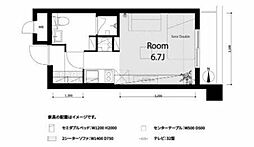 ストークTS元浅草 ワンルームの間取図画像
