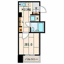 サンクレストビル 1Kの間取図画像