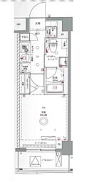 川口市西青木3丁目マンション 1Kの間取図画像