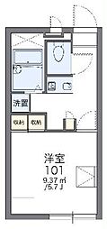 レオパレス砂川3番館 1Kの間取図画像