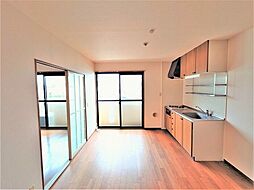 プリシアードII 2階2DKのリビング/ダイニング