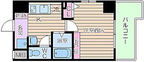 ラナップスクエア大阪城西  ｜ 大阪府大阪市中央区内淡路町１丁目（賃貸マンション1K・5階・22.45㎡） その2