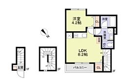 WoodCrest沼袋Terrace 1LDKの間取図画像