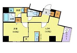 JR山手線 上野駅 徒歩5分の賃貸マンション 7階1LDKの間取り