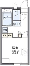 レオパレスルミエール 1Kの間取図画像