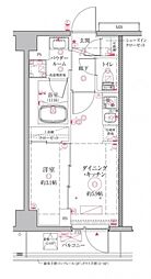 川崎市高津区二子1丁目マンション 1DKの間取図画像