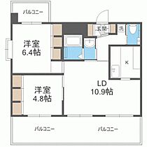 エステートモア・高砂倶楽部 1501 ｜ 福岡県福岡市中央区高砂２丁目12-11（賃貸マンション2LDK・15階・55.05㎡） その2