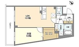 ウェルスクエア中目黒II 1階1LDKの間取り