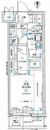 GRANPASEO神楽坂2 1Kの間取図画像