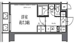 HF駒沢公園レジデンスTOWER 1Kの間取図画像