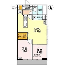 間取図画像 2LDK