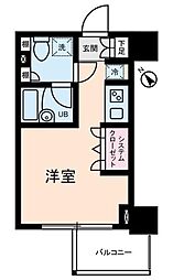 ディークラディアイヴァン初台 ワンルームの間取図画像