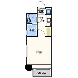 エステート・モア鳥飼 1Kの間取図画像