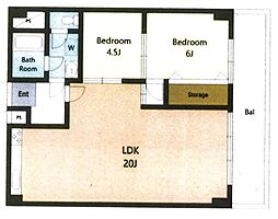 間取図画像 2LDK