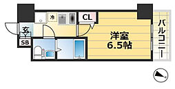 グリーン・ネス神戸駅前 7階1Kの間取り