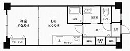 ステイブル協和 1DKの間取図画像
