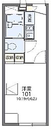 レオパレスピュア 1Kの間取図画像