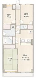 トーア・シティー壹番館 2SLDKの間取図画像
