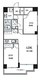 アーバンパレス広尾 2LDKの間取図画像