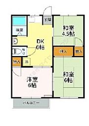 ファミール清水1 3DKの間取図画像