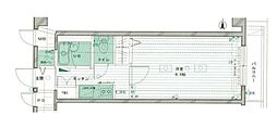 パークウェル目白 1Kの間取図画像