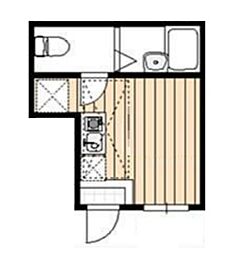 コンフォートテラス吉祥寺南 1階ワンルームの間取り
