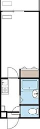 チェルシー 2階1Kの間取り