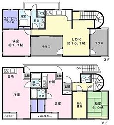 ハイツピアレス 2SLDKの間取図画像