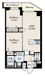 GRANPASEO菊川 1SLDKの間取図画像