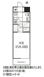ドミール読売ランド前 1Kの間取図画像