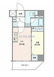 墨田区向島3丁目マンション 1DKの間取図画像