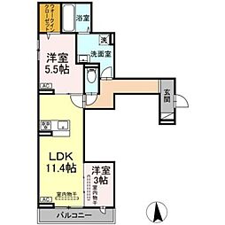 間取図画像 2LDK