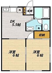 間取図画像 2DK
