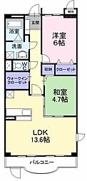 エトワールひこ 2LDKの間取図画像