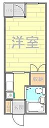 メゾンエイコーン高尾 ワンルームの間取図画像