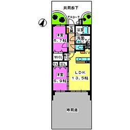 グッドウッドS 2LDKの間取図画像