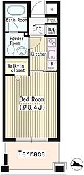 メゾン21 1Kの間取図画像