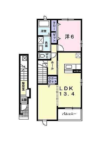 プリムローズ 204.｜神奈川県川崎市麻生区白鳥１丁目(賃貸アパート1LDK・2階・50.99㎡)の写真 その2